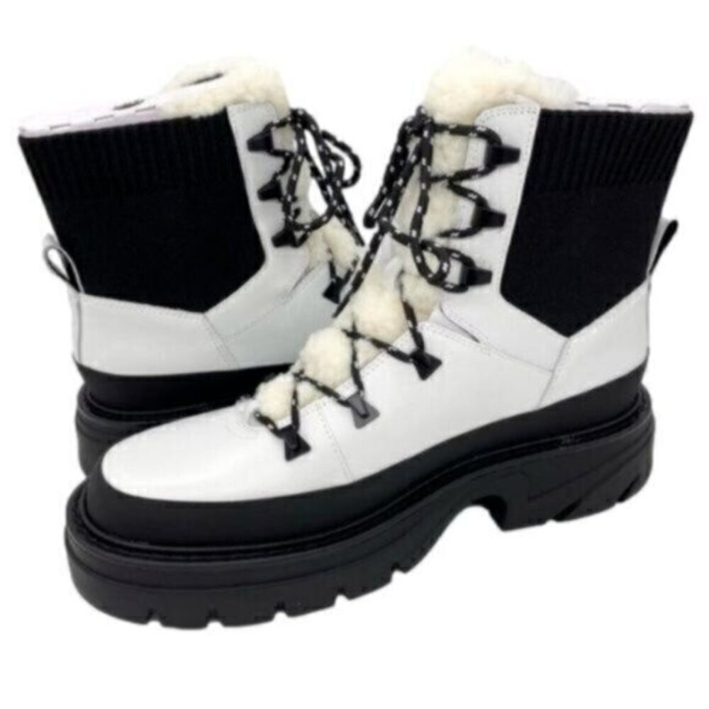 Marc Fisher Izuma Lugsole Leather Boots Size 9.5. New